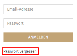 Passwort zurücksetzen